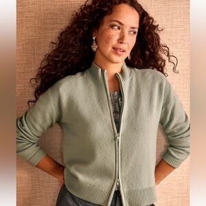 Cabi Zip-Up Cardigan size Medium